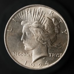 1924-P Peace Liberty Silver Dollar