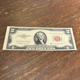 1953-B Red Seal $2 Note