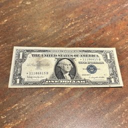 1957-B $1 Silver Certificate  - Star Note