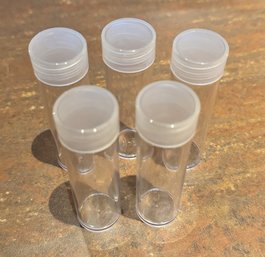 (5) Quarter Coin Storage Tubes