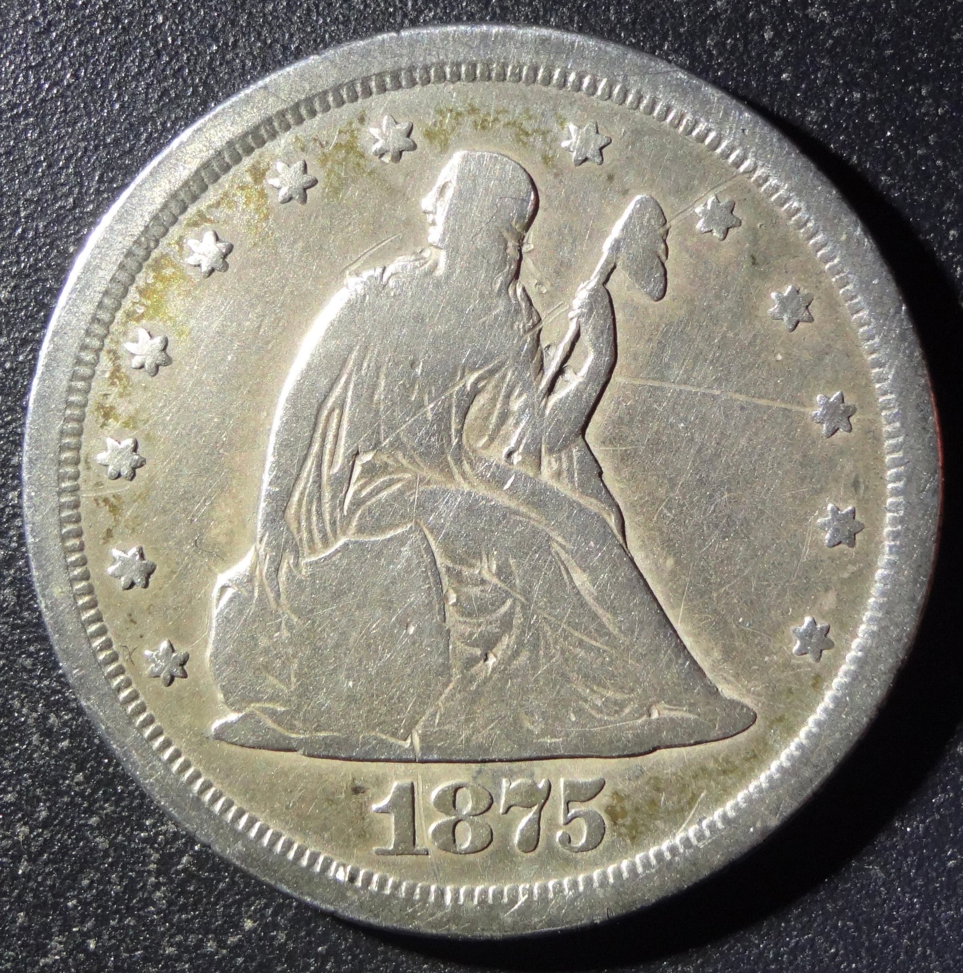 1875-S Twenty Cent #1381 | Auctionninja.com