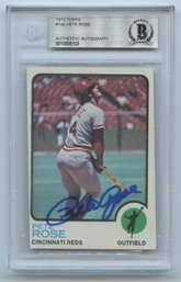 1973 Topps Pete Rose Auto #130
