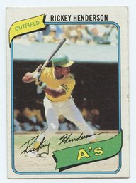 1980 Topps Rickey Henderson RC #482