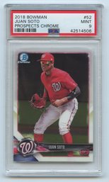 2018 Bowman Chrome Prospects Juan Soto PSA 9 #52