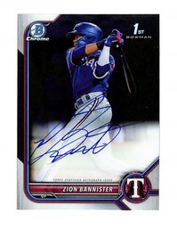 2022 Bowman Chrome 1st Zion Bannister Auto #CPA-ZB