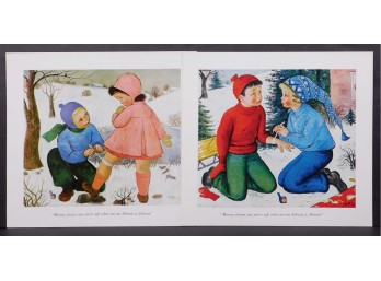 Gladys Rockmore Davis: Two Johnson And Johnson Reproductions.