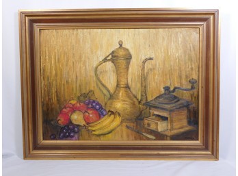 Richard G. Packer:  Still Life With Fruit And Coffee