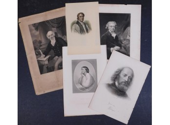 Assortment Of Antique Etchings And Engravings