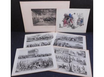 Assortment Of Antique Etchings And Engravings