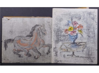 Galloping Horse And Still Life