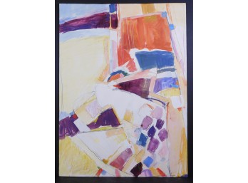 Susan Gallagher: Abstract Composition With Collage
