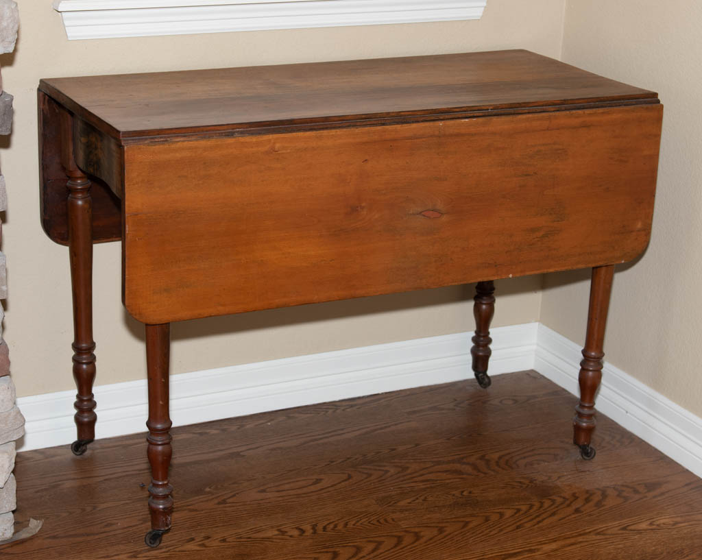 Antique Early American Double Sided Drop Leaf Table #42892 ...