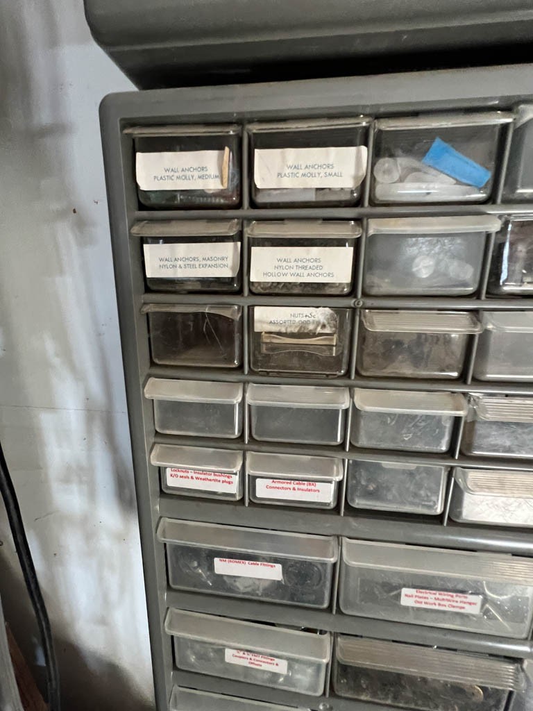 Stack-On Parts Cabinet With Hardware #65776 | Auctionninja.com