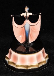 Franklin Mint Music Box Titled 'La Traviata' From The House Of Ert Collection, Which Was Crafted In Malaysia