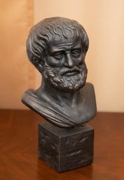 Aristotle Philosopher Bust Statue Polyresin
