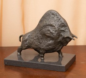 EUROPEAN BRONZE Copper Sculpture Abstract Picasso Bull Replica Cow Cattle OX Statue