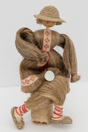 Vintage Belarusian Flax/straw Folk Art Doll