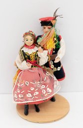 Traditional Polish Folk Costume Dolls Representing The Krakw Region (Krakowiak)