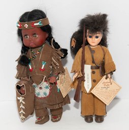 Vintage Native American Souvenir Doll Manufactured By Carlson Dolls