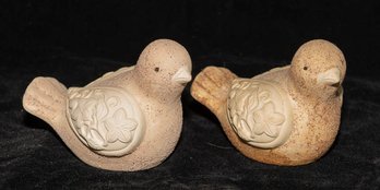 Vintage Pair Of Ceramic Love Bird Figurines