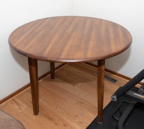 Malaysian Drop Leaf Table With Hickory Finish