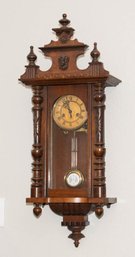 Antique German Vienna Regulator-style Wall Clock, Manufactured Around The Late 19th Century To Early 1900s