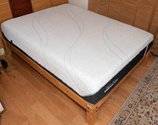 Queen Tempur Pedic Pro Adapt Medium Firmness Mattress And Platform Bed
