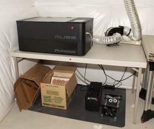 High Value! Full Spectrum Laser Muse Series CO2 Laser Cutter And Engraver W/Coolbox & Rotary Attachment Module