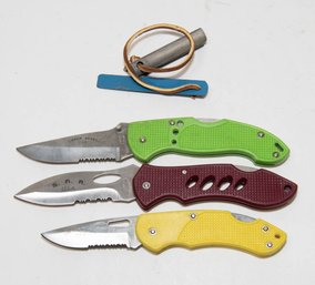 Three Knives Each From A Different Tactical Series From Frost Cutlery