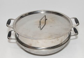 Costco 3-piece 12.5' Stainless Steel Wok Set