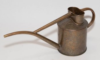 Vintage Haws-style Copper Watering Can, Likely From The Mid-20th Century
