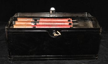 Vintage Highway Safety Flares, Specifically Anthes Fusee 20-minute Red Flares In Metal Case