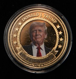 Privately Minted, 24K Gold-plated Commemorative Or Novelty Token (often Styled As A 'challenge Coin' Or Proof-