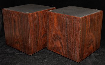 Pair Of Vintage Sonab Omnidirectional Loudspeakers, The OD11 Model,'Carlsson Cube'