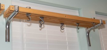 Cooks Standard Wall Mounted Wooden Pot Rack
