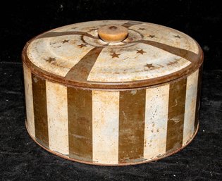 Vintage  Mid-century Metal Cake Container