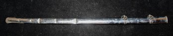 Metal Sword Scabbard, Likely From A Military Or Ceremonial Sword