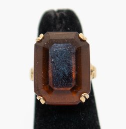 Vintage Avon 'Smoky Lustre' Cocktail Ring Size 5