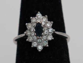 Vintage Style Marquise-shaped Cluster Cocktail Ring Rhinestone