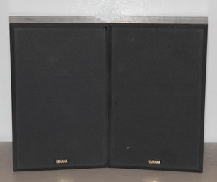 Yamaha NS-A635A 3-way Bookshelf Speakers Featuring A Black Vinyl-laminated Particle Board Cabinet.