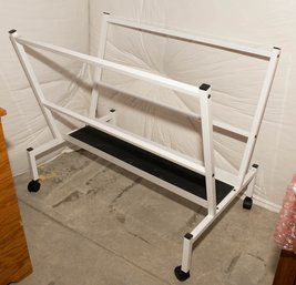 Mobile Metal Art Print Rack (also Called A Print Browser Or V-rack