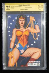 Signed Copy! CBCS 9.2 Wonder Woman #751 Jenny Frison Variant (2020) Comic Slab
