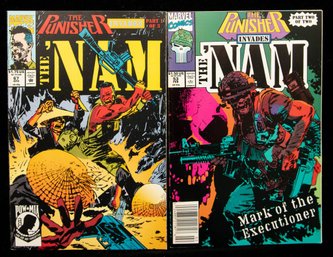 Two Different Story Arcs Where Marvel's Punisher (Frank Castle) Crosses Over The Realistic War Series The Nam