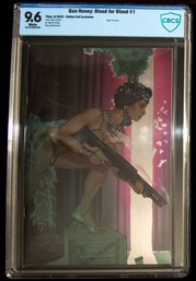 Slabbed And Graded 9.6 Of Gun Honey: Blood For Blood #1, Published By Titan Comics In September 2022.