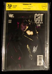 Signed! Graded Copy Of Catwoman #46 (published October 2005) Featuring A Popular Cover By Artist Adam Hughes