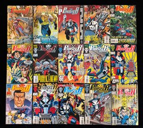 Multiple Issues Of The Punisher 2099 (Jake Gallows), A Cyberpunk-style Vigilante Marvel Comics 1990s
