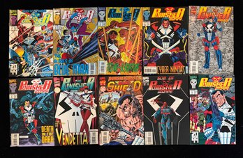 10 Comic Books From Marvel's Punisher 2099 Series, Primarily Published In The Early-to-mid 1990s
