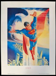 Iconic Superman Artwork, Titled 'The Soaring Eagle,' Created By Renowned Artist Jose Luis Garcia-Lopez Signed