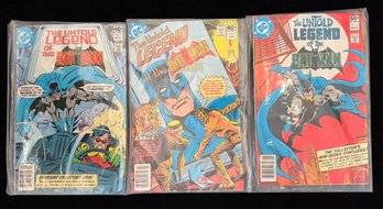 Complete Three-issue Limited Series The Untold Legend Of The Batman, Published By DC Comics In 1980
