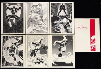 John Romita Jr. Daredevil Portfolio, A Set Of Six Black-and-white Art Prints Released In 1991 By French Publis